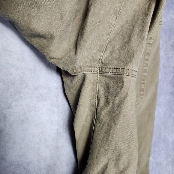 Flag & Anthem Pants Mens 31x30 Brown Khaki Straight Leg Stretch Casual Chino - Picture 9 of 10